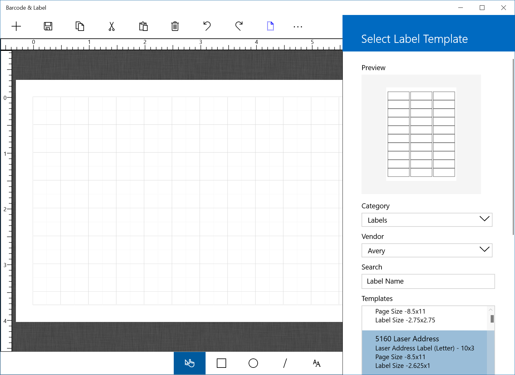 avery labels 5160 template mac